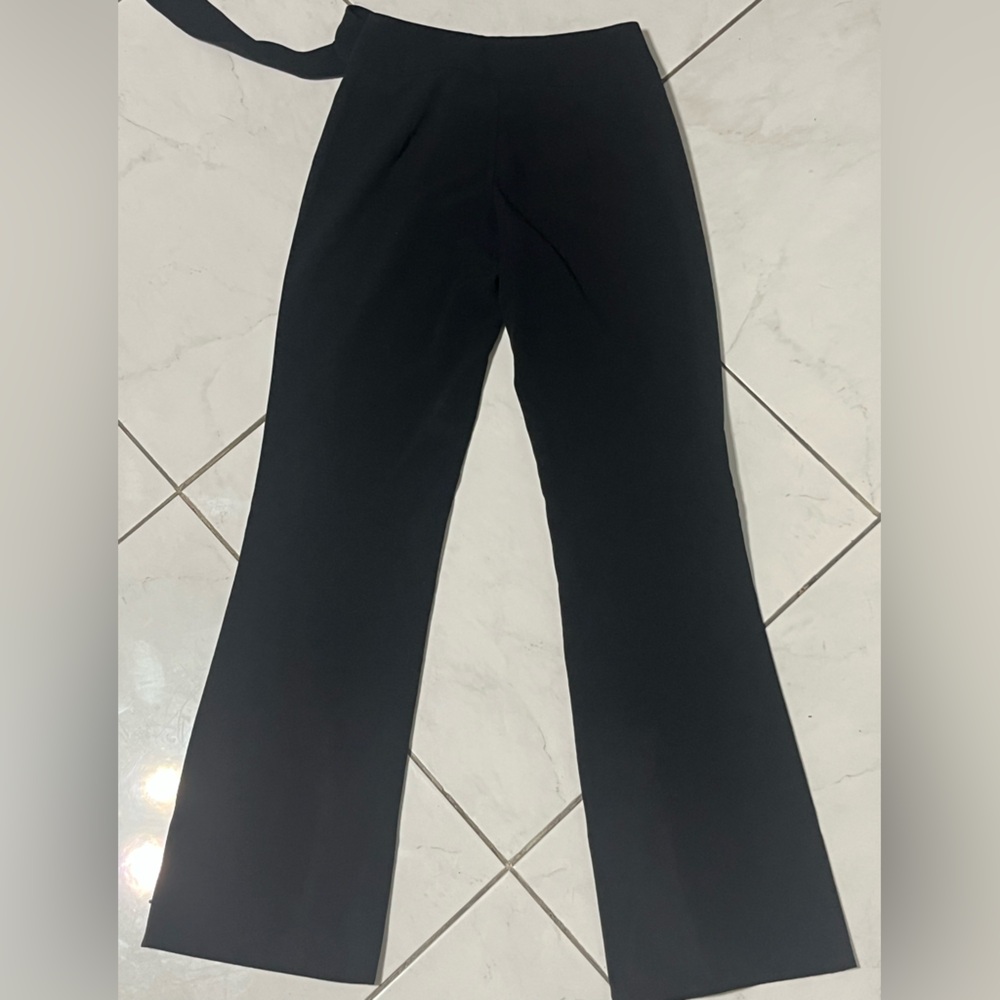 Mandee vintage Y2K Black Tie straight leg suit pants trousers